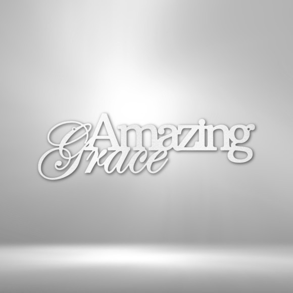 Scripture Sign Amazing Grace James 4:6 Steel Sign Laser Cut Powder Coated Home